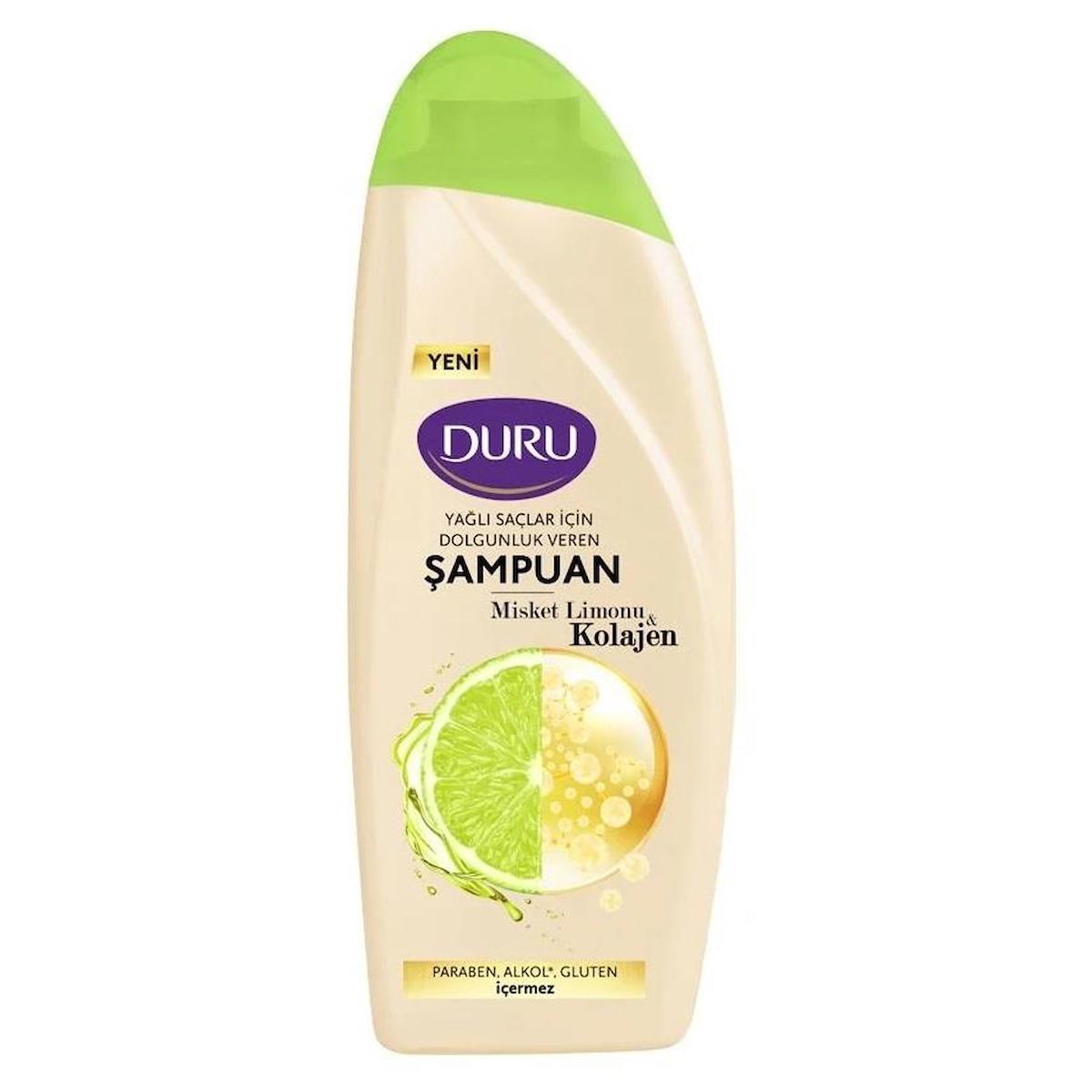 Duru Şampuan Misket Limon Kolojen Yağlı Saçlar 500 Ml