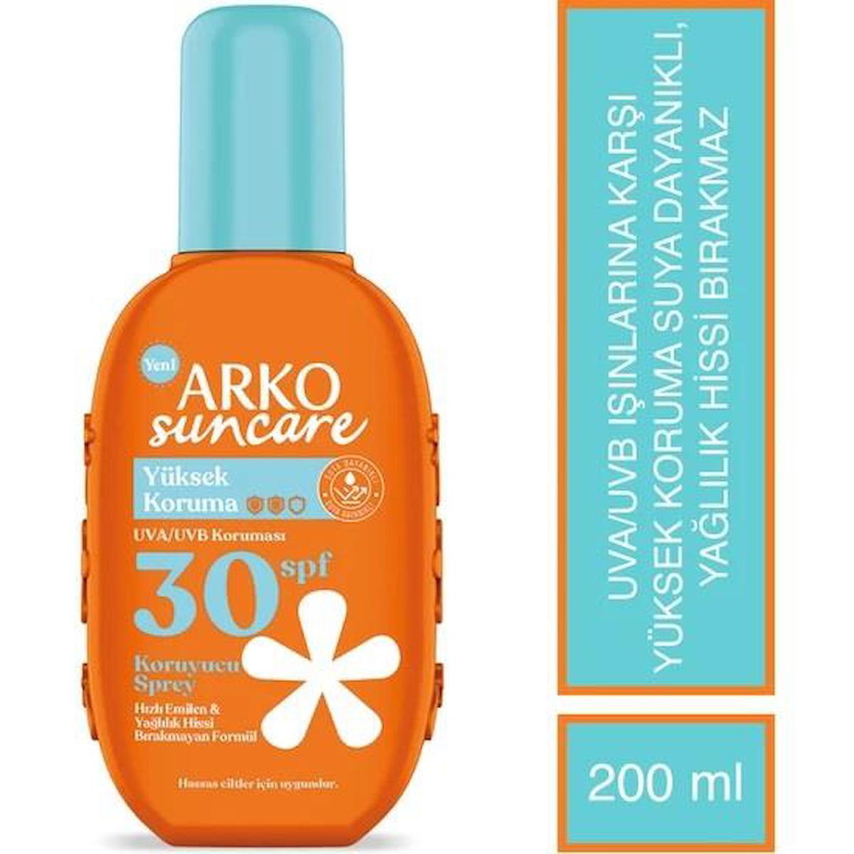 Arko Suncare Güneş Koruyucu Sprey Spf 30 Faktör 200 Ml