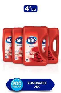 ABC Kamelya Aşkı Beyazlar ve Renkliler İçin Yumuşatıcı 4 x 5000 ml 200 Yıkama