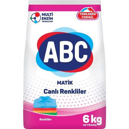 ABC Matik Renkliler İçin Toz Çamaşır Deterjanı 6 kg 40 Yıkama