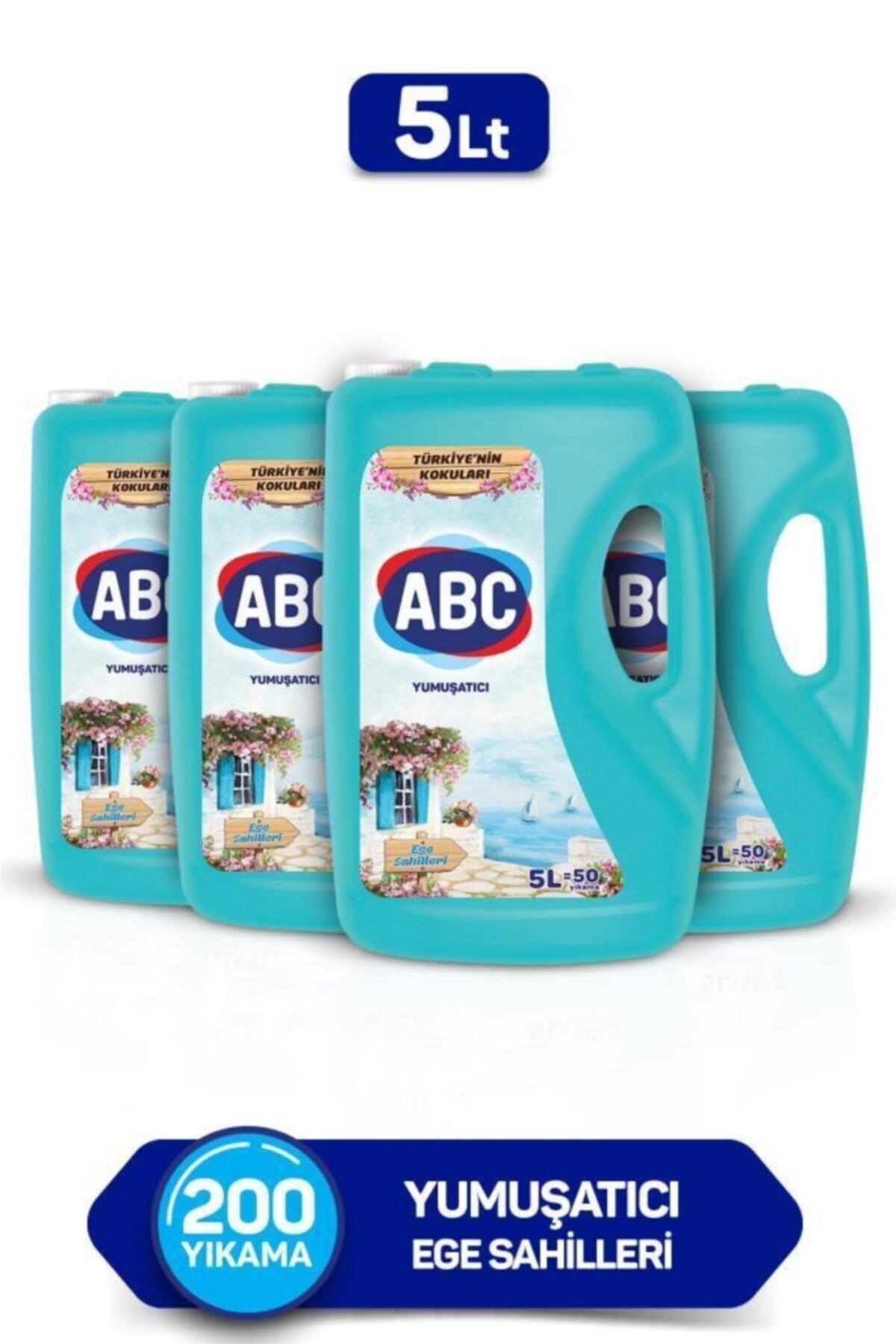 ABC Ege Sahilleri Beyazlar ve Renkliler İçin Yumuşatıcı 4 x 5000 ml 200 Yıkama