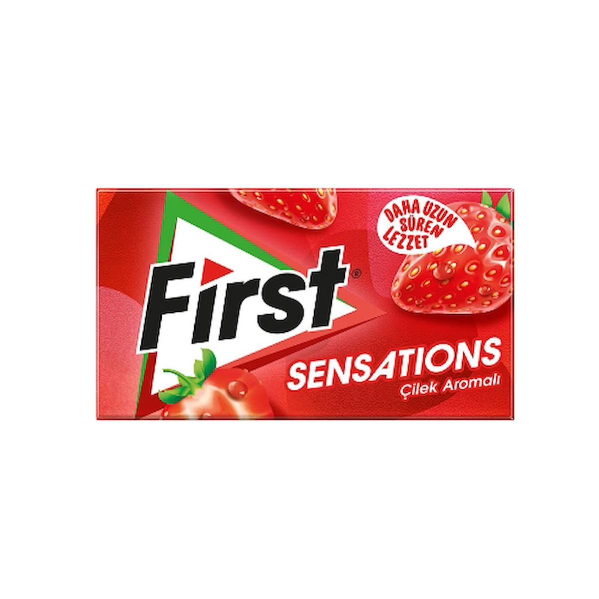 First Sensations Çilekli Sakız 27 Gr. (6'lı)