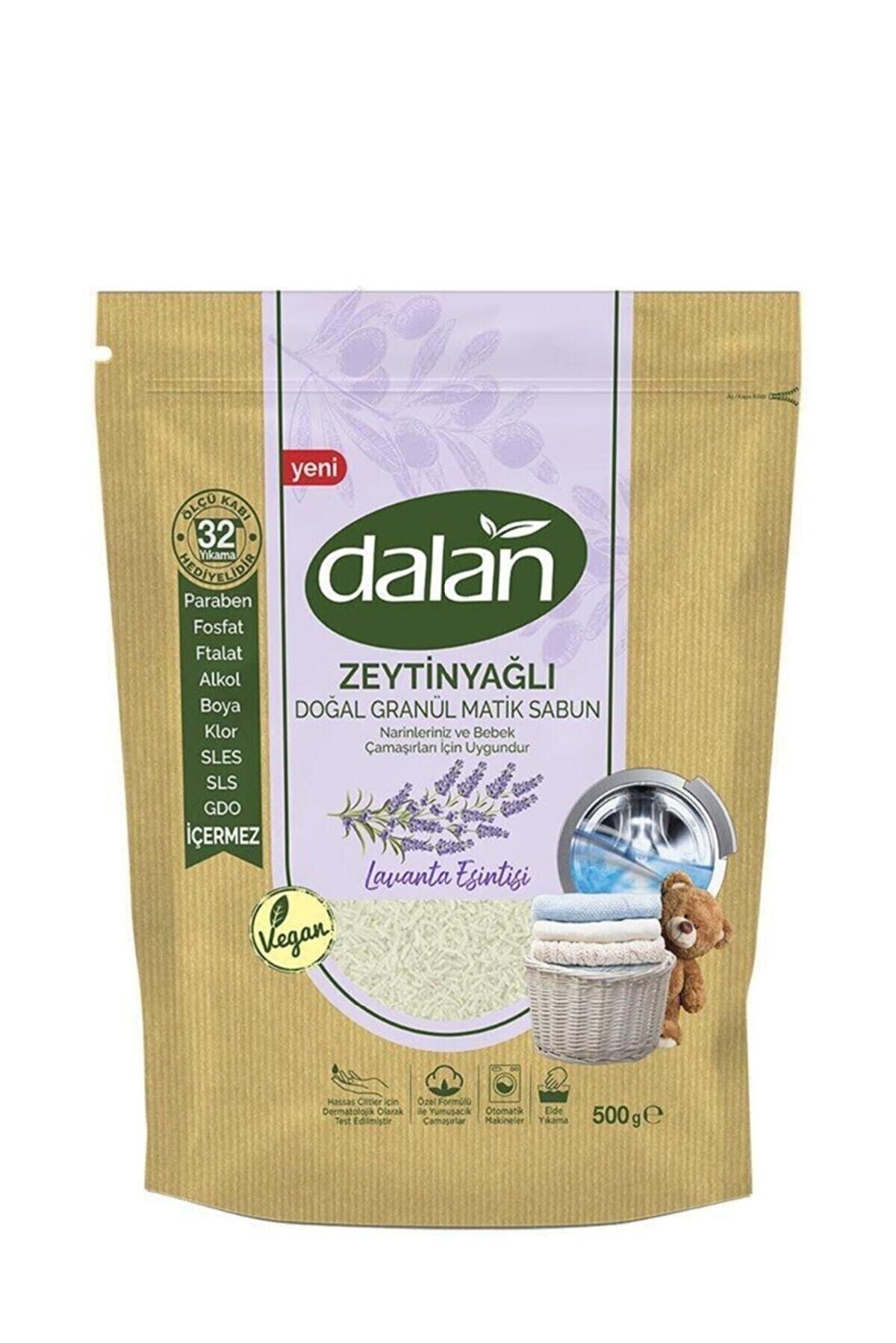 Dalan Matik Vegan Organik Lavanta Parfümlü Beyazlar ve Renkliler İçin Granül Sabun 500 gr 32 Yıkama