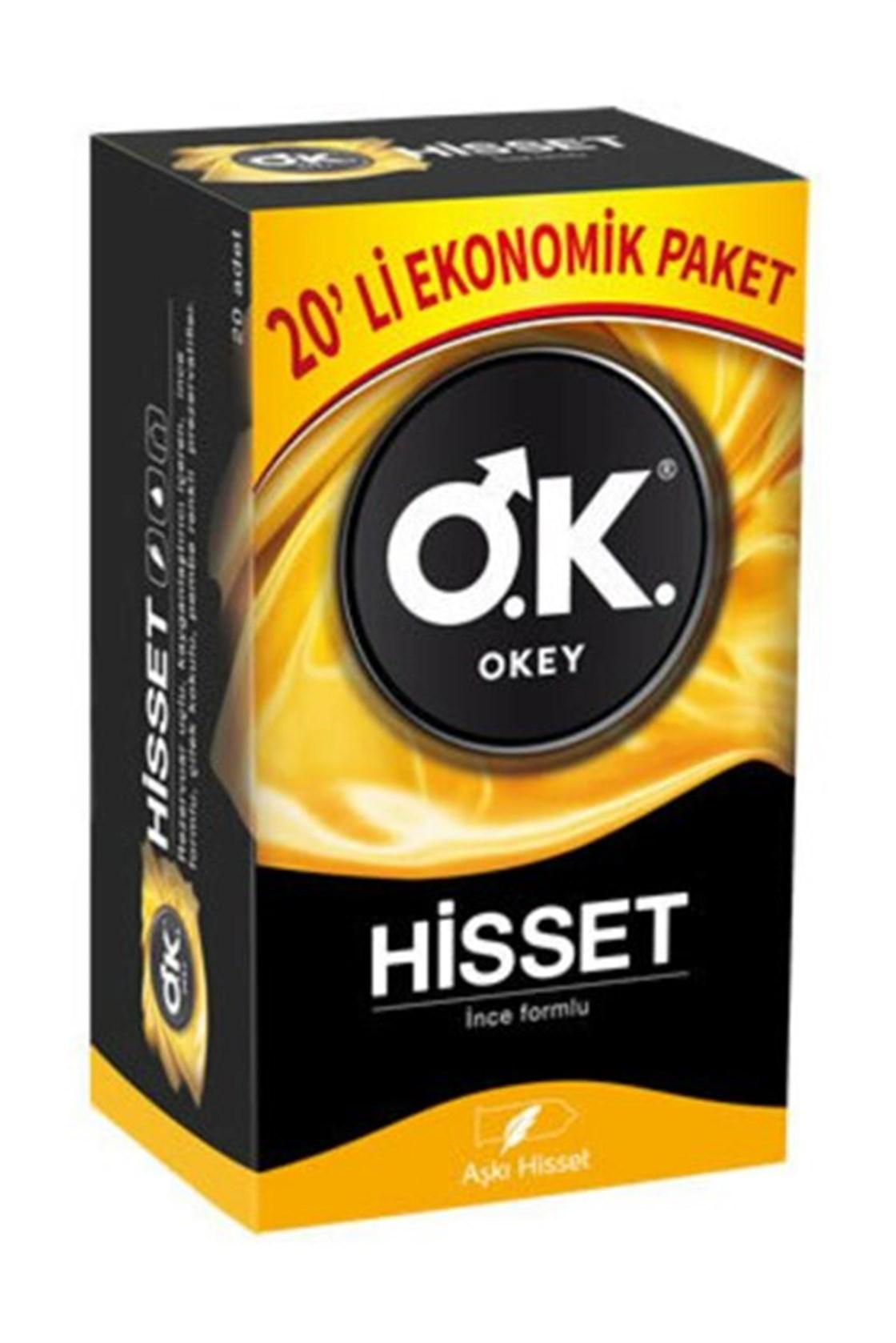 Okey Ultra Hisset Prezervatif 20'li 