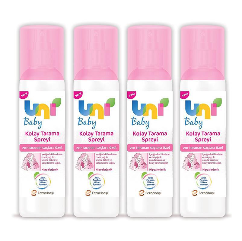 Uni Baby Kolay Tarama Spreyi 200ml 4'lü Set