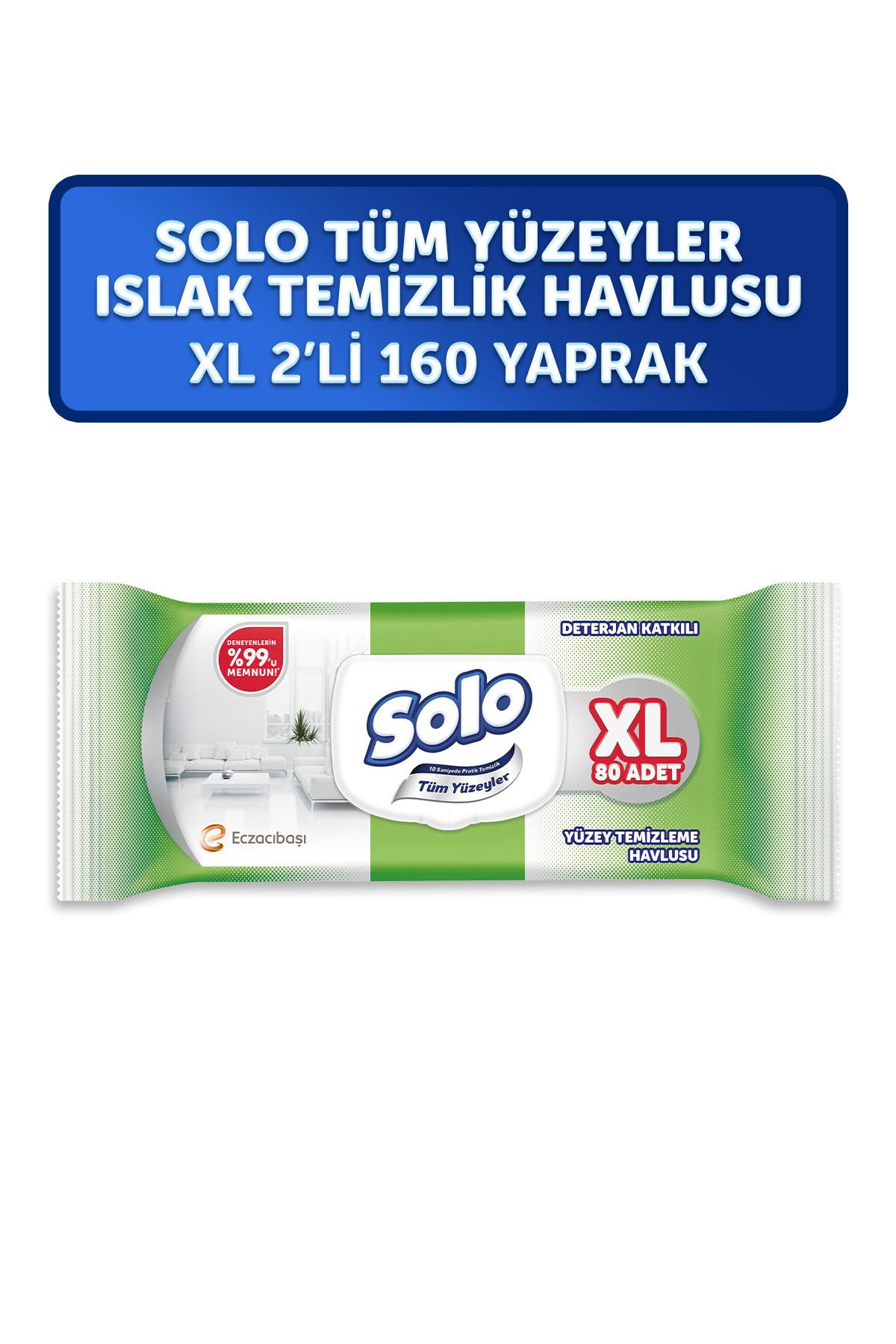 Tüm Yüzeyler Islak Temizleme Havlusu XL 2'li 160 Yaprak