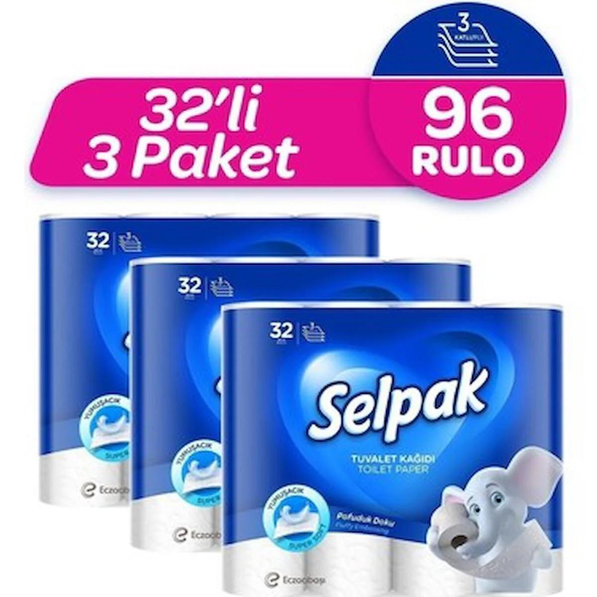 SELPAK TUVALET KAĞIDI 32  Lİ * 3 ADET