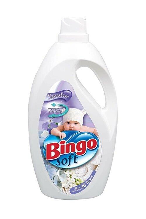 Bingo Soft Sensitive Bebeğimin Kokusu Beyazlar ve Renkliler İçin Yumuşatıcı 3000 ml 30 Yıkama