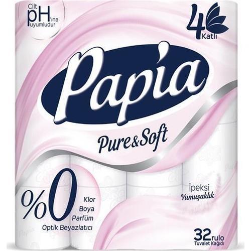 Papia Pure & Soft 4 Katlı 32'li Tuvalet Kağıdı