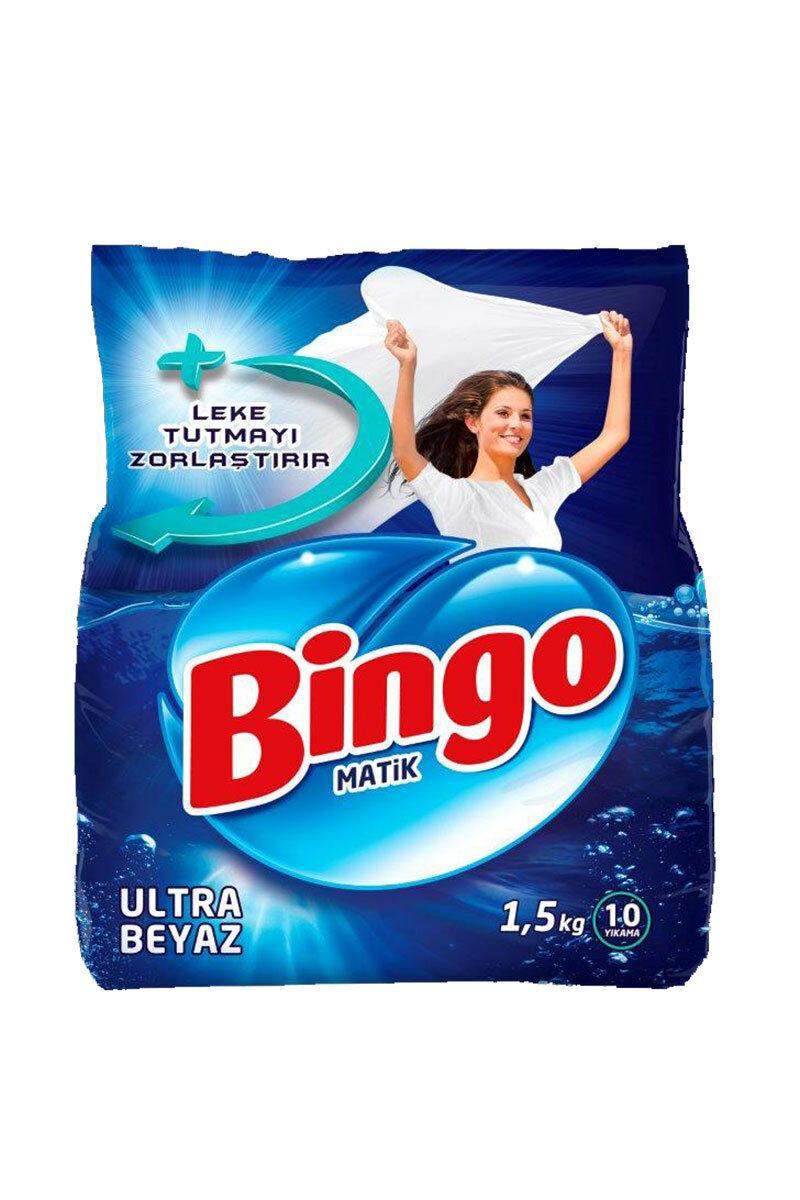 Bingo Matik Ultra Beyaz Beyazlar İçin Toz Çamaşır Deterjanı 1.5 kg 10 Yıkama