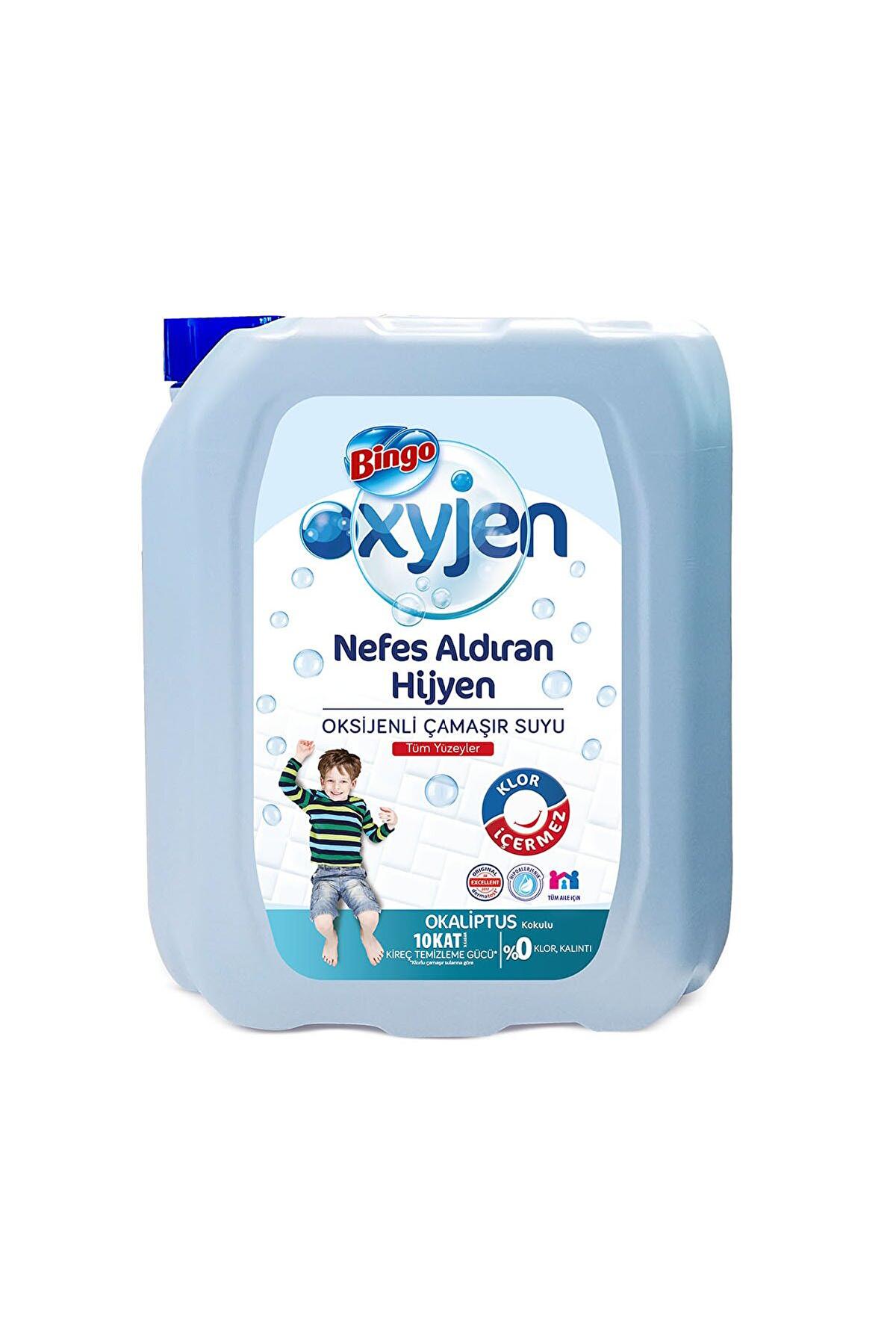 Bingo Oksijen Nefes Aldıran Hijyen Okaliptus Normal Sıvı Çamaşır Suyu 3240 ml