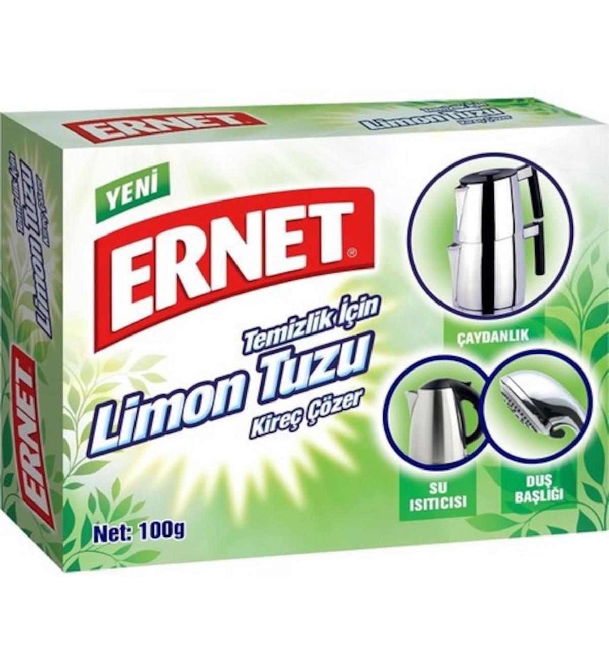 ERNET TEMİZLİK İÇİN LİMON TUZU 100 GR