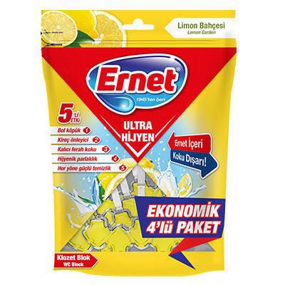 ERNET KLOZET ULTRA HİJYEN LİMON 4X50GR