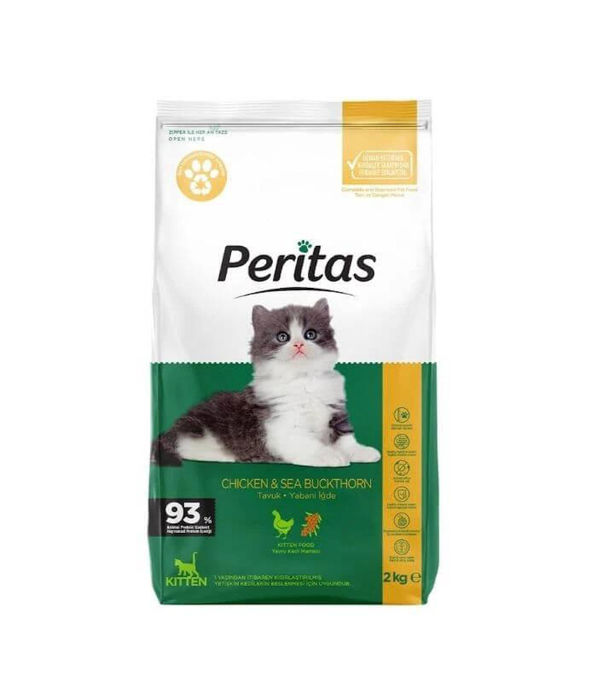 Peritas Tavuklu Yavru Kedi Maması (Sağlıklı Büyüme) 2 Kg