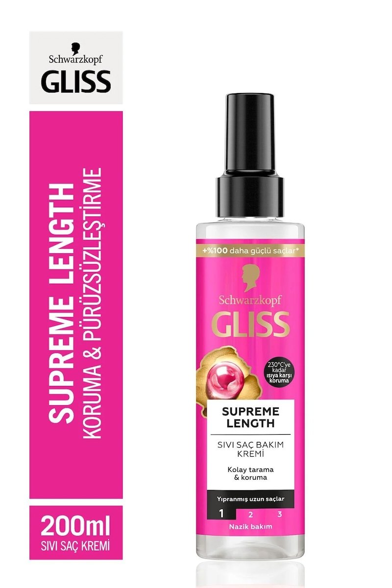 Schwarzkopf Gliss Supreme Length Sıvı Saç Bakım Kremi 200 ml