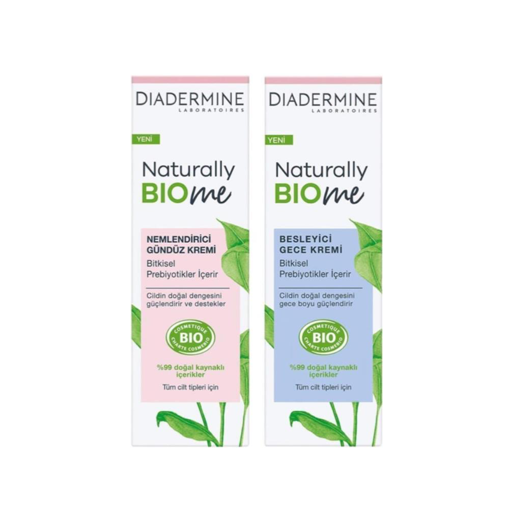 Diadermine Bıome Gündüz ve Gece Kremi 50 %99 Doğal (Nemlendirici+Besleyici)