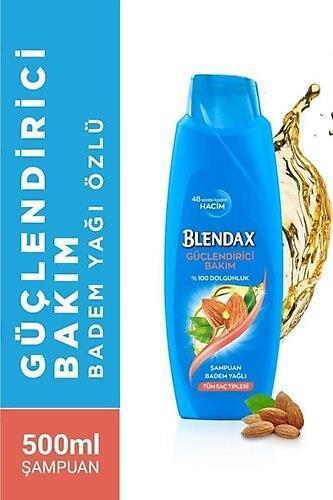 Blendax Tüm Saçlar İçin Dolgunlaştırıcı Badem Yağı Özlü Şampuan 500 ml