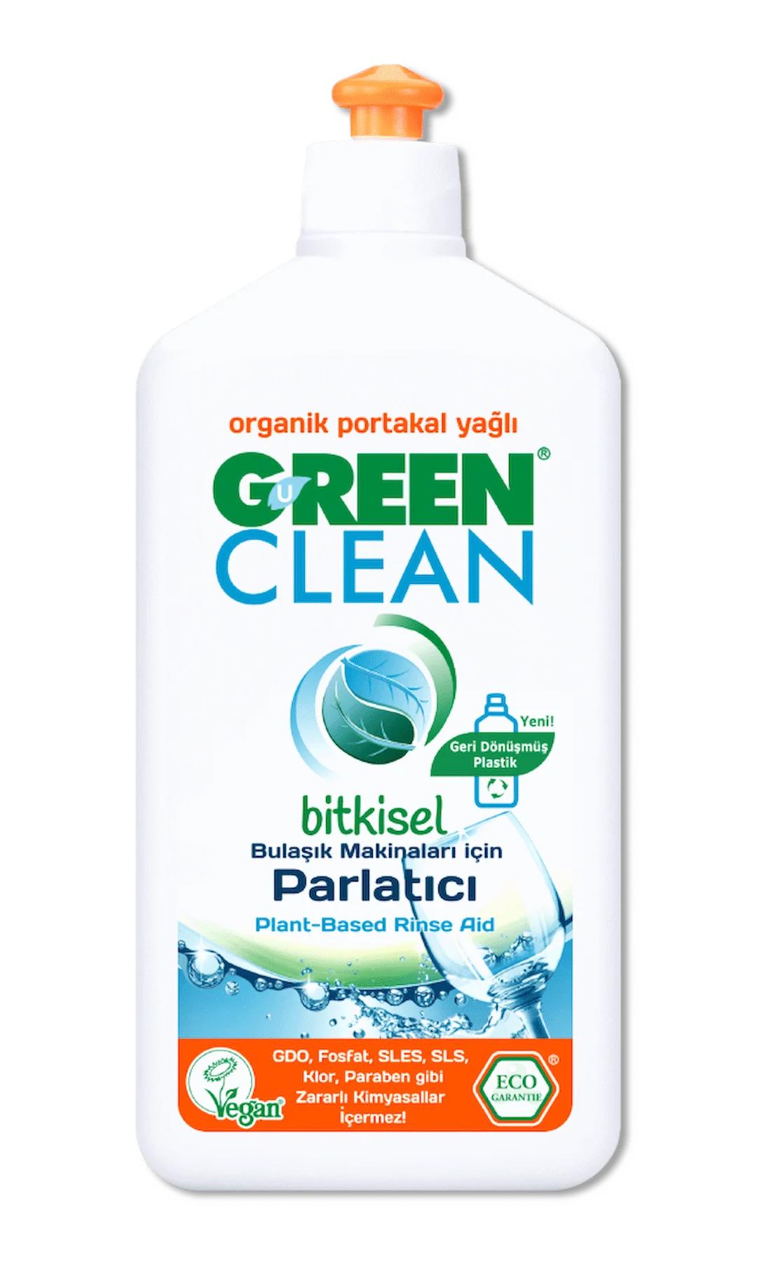 U GREEN CLEAN BULAŞIK MAKİNE PARLATICISI 500 ML*2 ADET