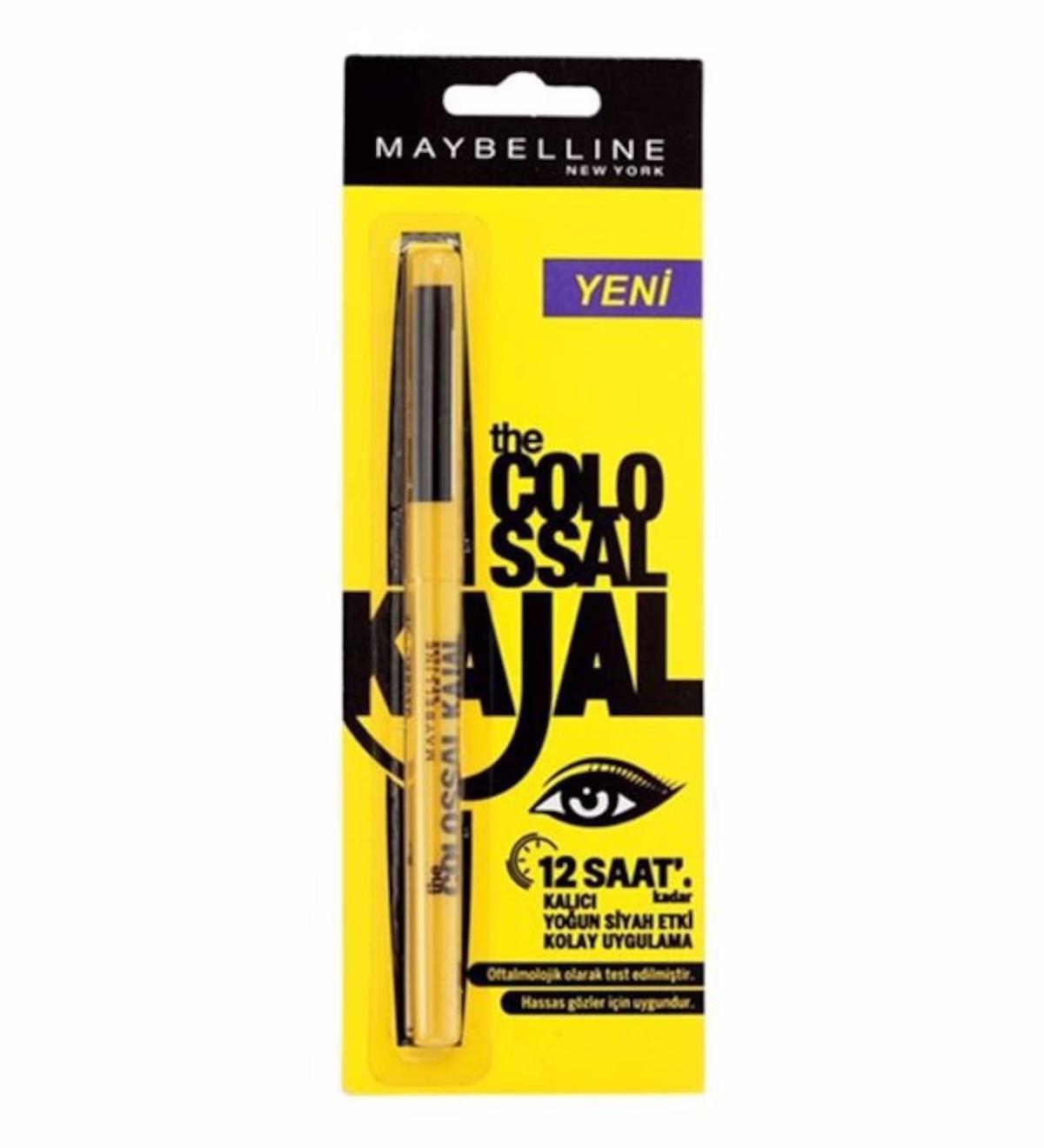 Maybellıne The Colossal Kajal Asansörlü Göz Kalemi Black Siyah Delist