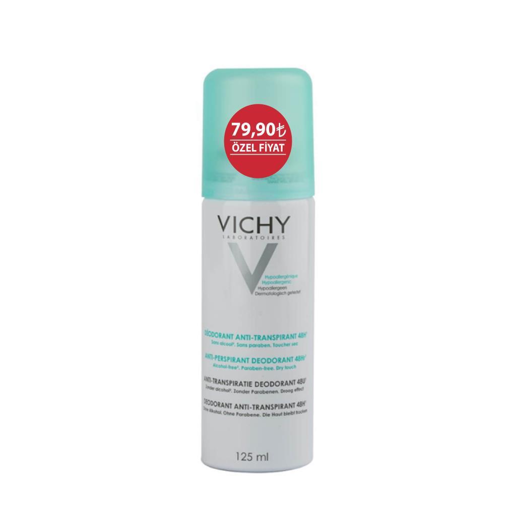 Vichy Antiperspirant Ter Önleyici Leke Yapmayan Sprey Deodorant 125 ml