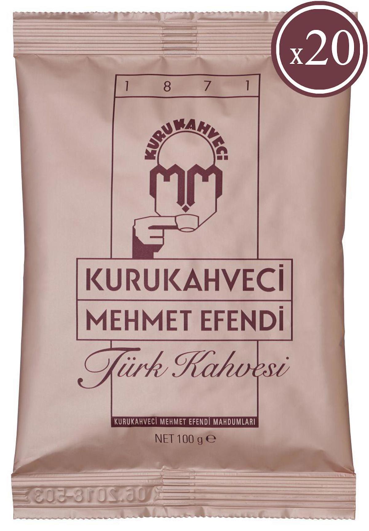 Mehmet Efendi Türk Kahvesi 100 gr x 20 Adet