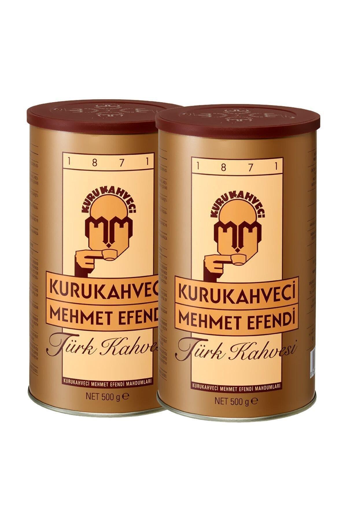 Kurukahveci Mehmet Efendi Sade Öğütülmüş Türk Kahvesi Teneke Kutu 2x500 gr 