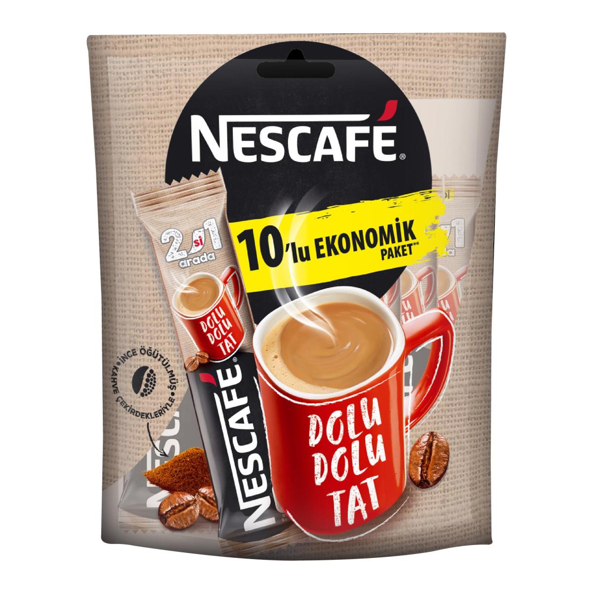 Nescafe 2'si 1 Arada Sade 10 gr 10'lu Paket 