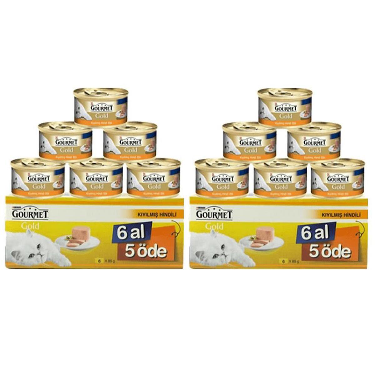 Gourmet Gold Kıyılmış Hindi Etli Kedi Konservesi 85 Gr 12 Al 10 Öde