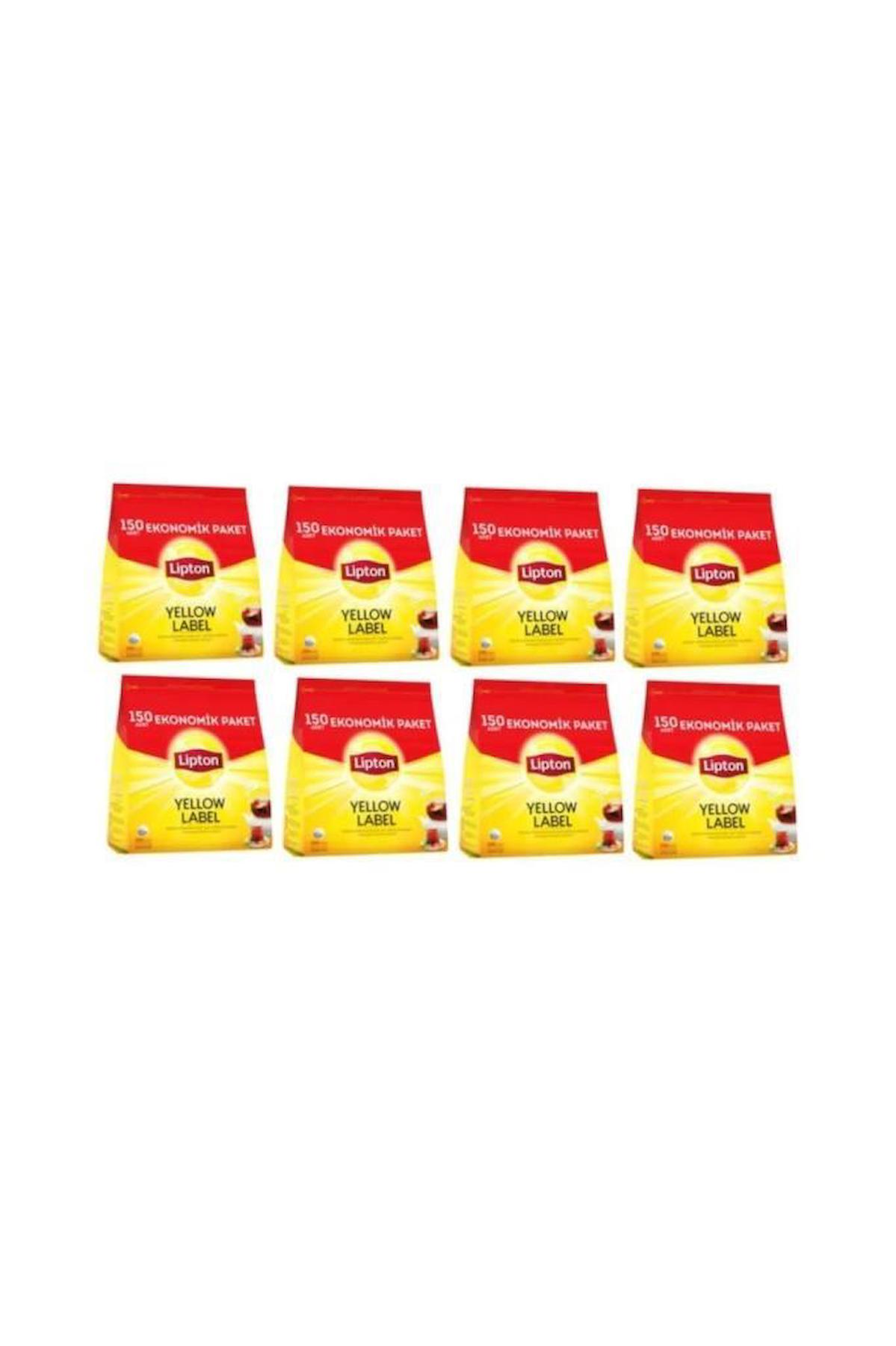 Lipton Yellow Label Demlik Siyah Poşet Çay 150 Adet 8 Paket