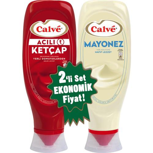 Calve Acılı Ketçap + Mayonez 2'li Set 1140 gram