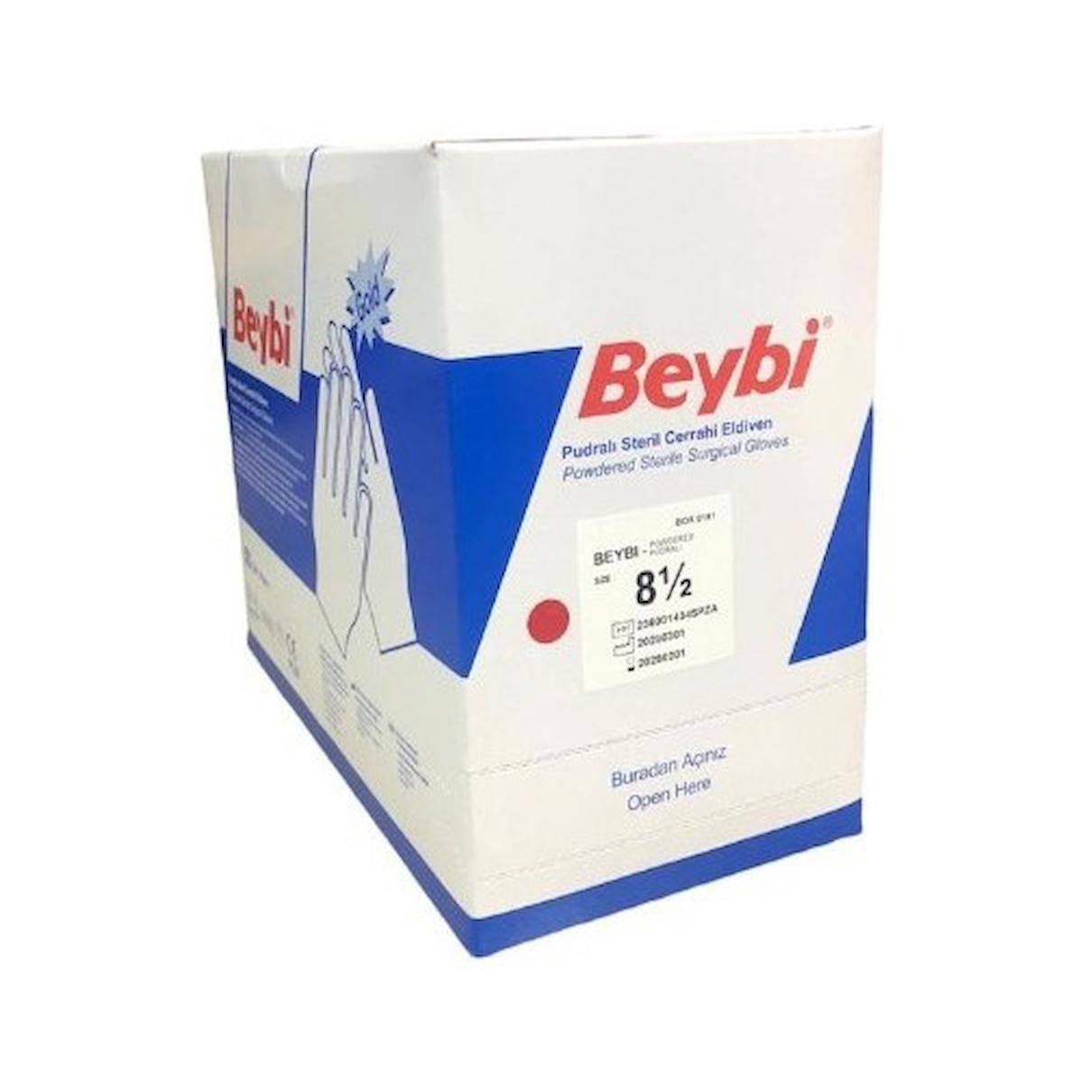 Beybi Gold Pudralı Steril  Eldiven No: 6,5 50li