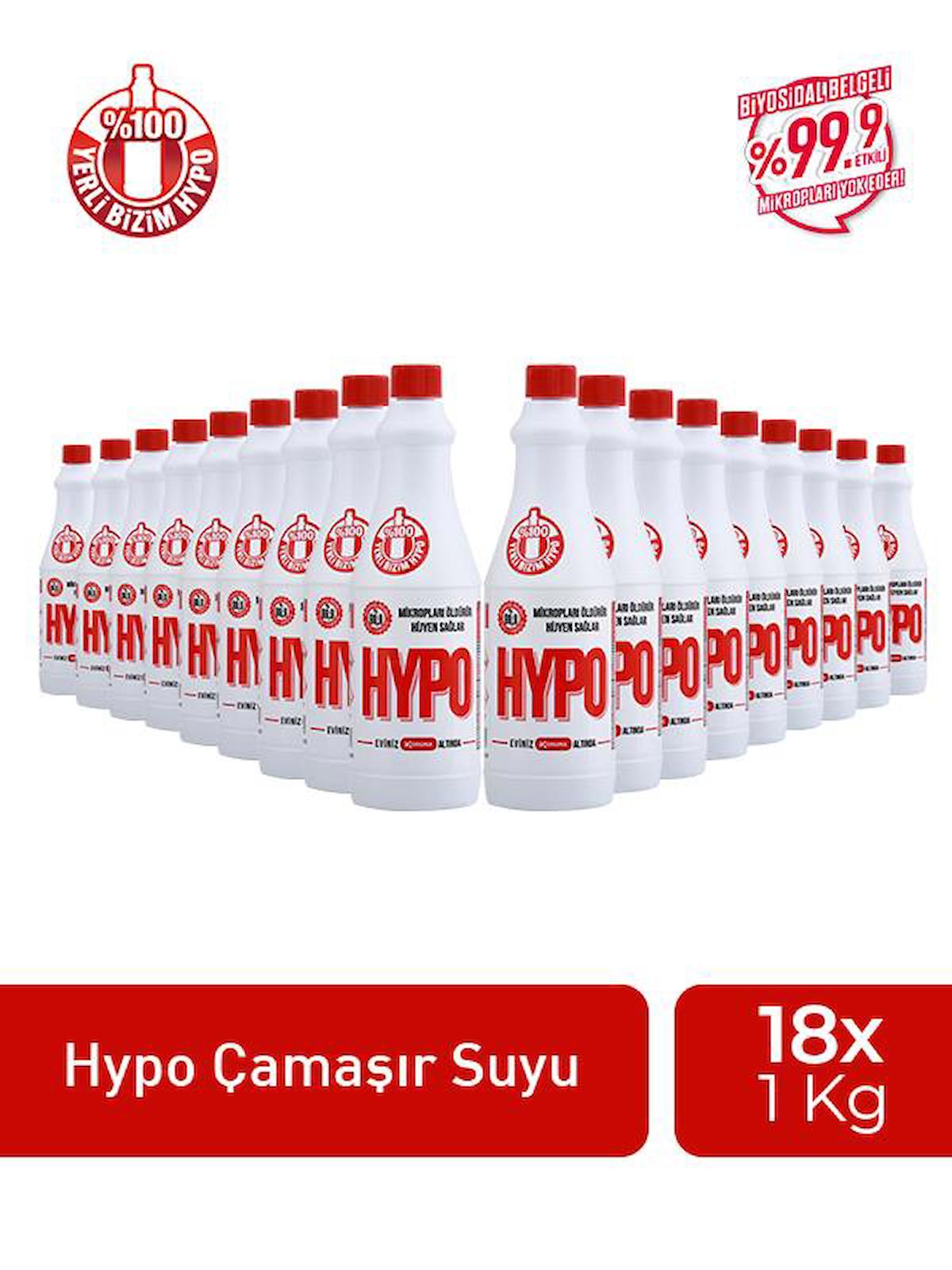 HYPO ÇAMAŞIR SUYU 1 KG x 18 ADET