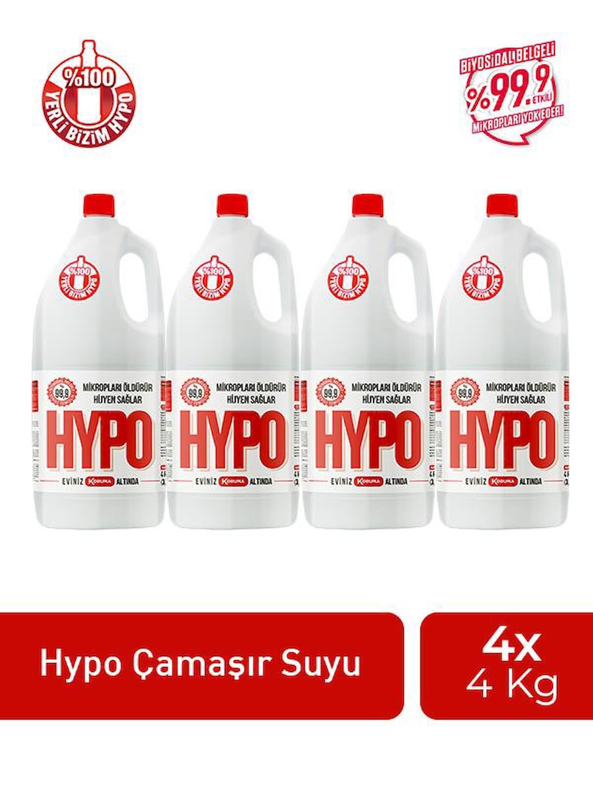 HYPO ÇAMAŞIR SUYU 4 KG x 4 ADET