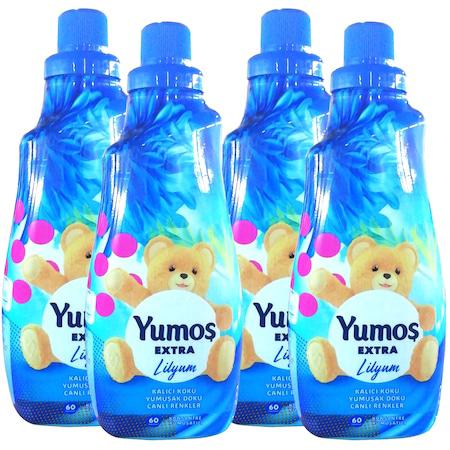 Yumoş Extra Lilyum Beyazlar ve Renkliler İçin Konsantre Yumuşatıcı 4 x 1440 ml 240 Yıkama