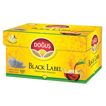 Doğuş Black Label Demlik Poşet Siyah Çay 100'lü 