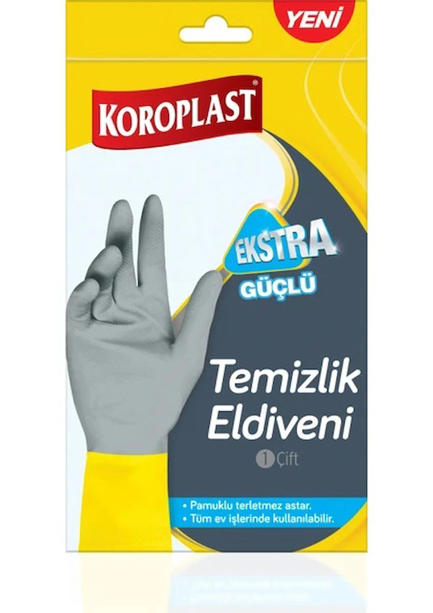 Koroplast Ekstra Güçlü Bulaşık Eldiveni Küçük - S Beden