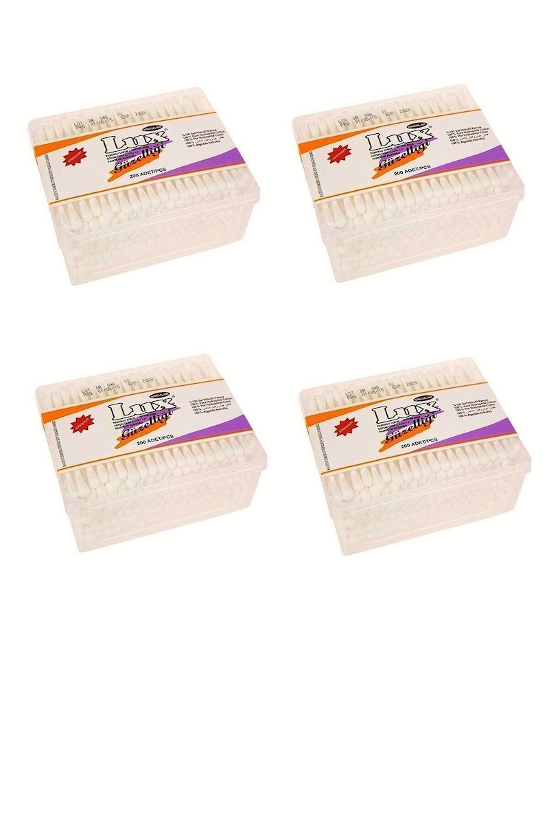 LUX Kulak Temizleme Çubuğu 200'lü x 4 Adet