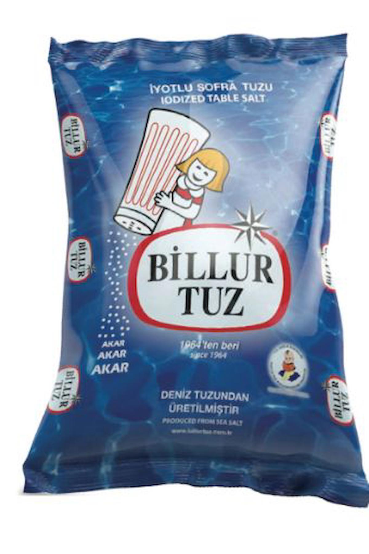 Billur İyotlu Tuz Poşet 750 Gr. (6'lı)