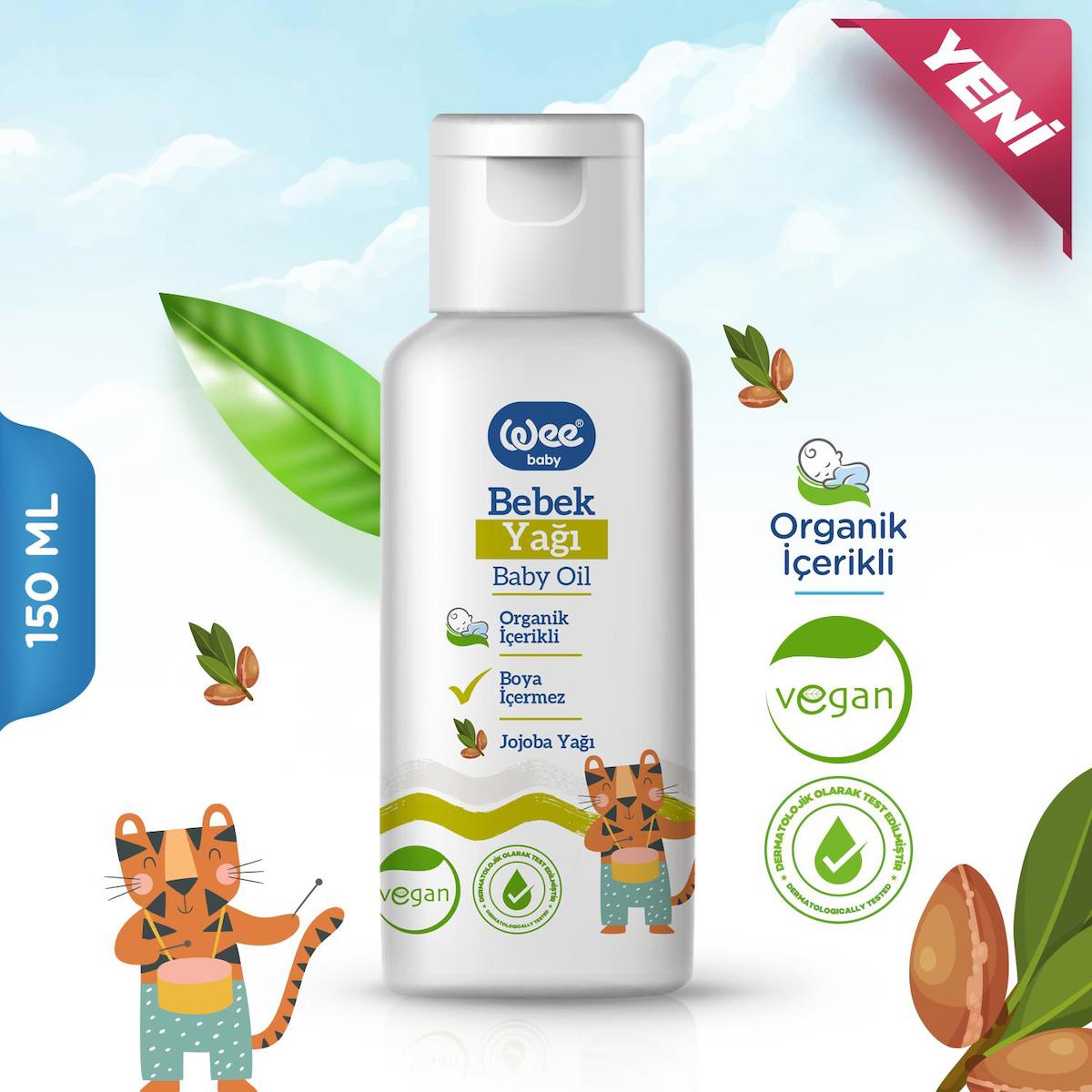 Wee Baby Organik Bebek Yağı 150 ML