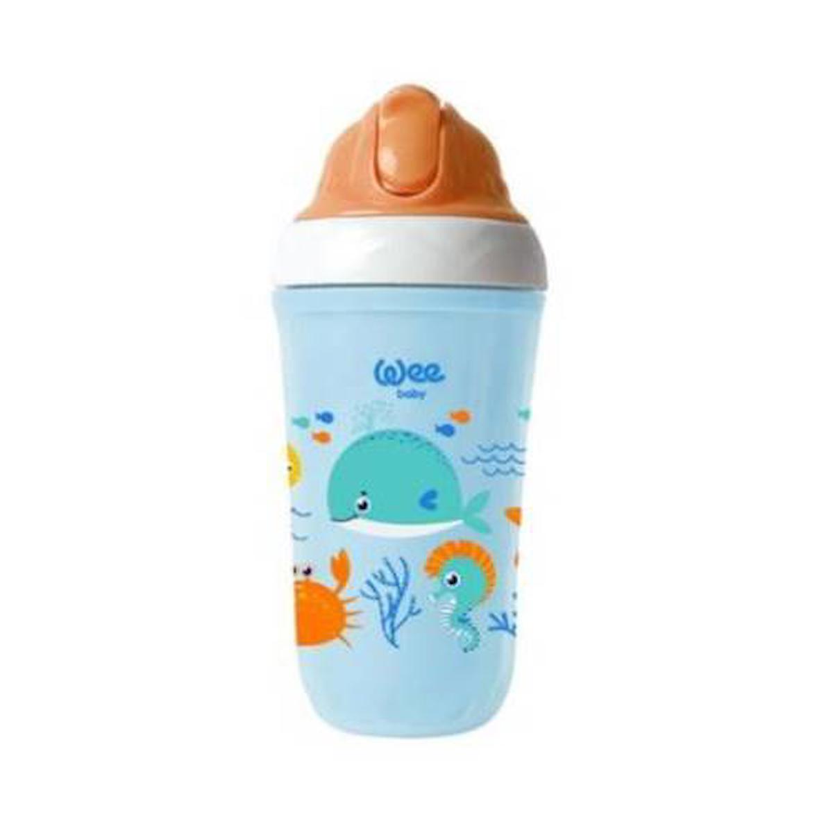 Wee Baby 352 Yalıtımlı Pipetli Bardak Mavi