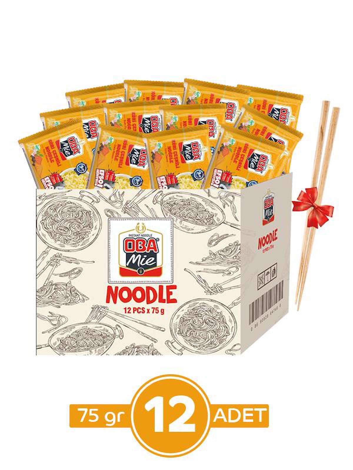 Köri Çeşnili Hazır Noodle 12'li