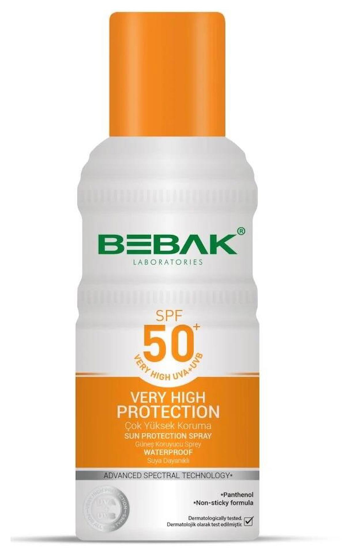 Bebak Güneş Koruyucu Spret 50+ Faktör 150 Ml