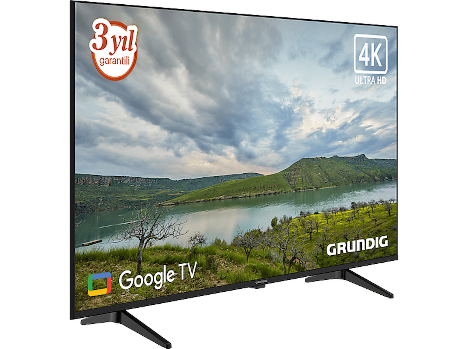 GRUNDIG 50GJU 7500 B 50 inç 126 Ekran Uydu Alıcılı Google Smart 4K Ultra HD LED TV