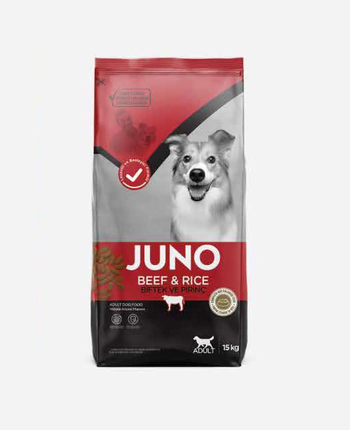 Juno Sığır Etli Yetişkin Köpek Maması (Tüm Irklar İçin) 15 Kg