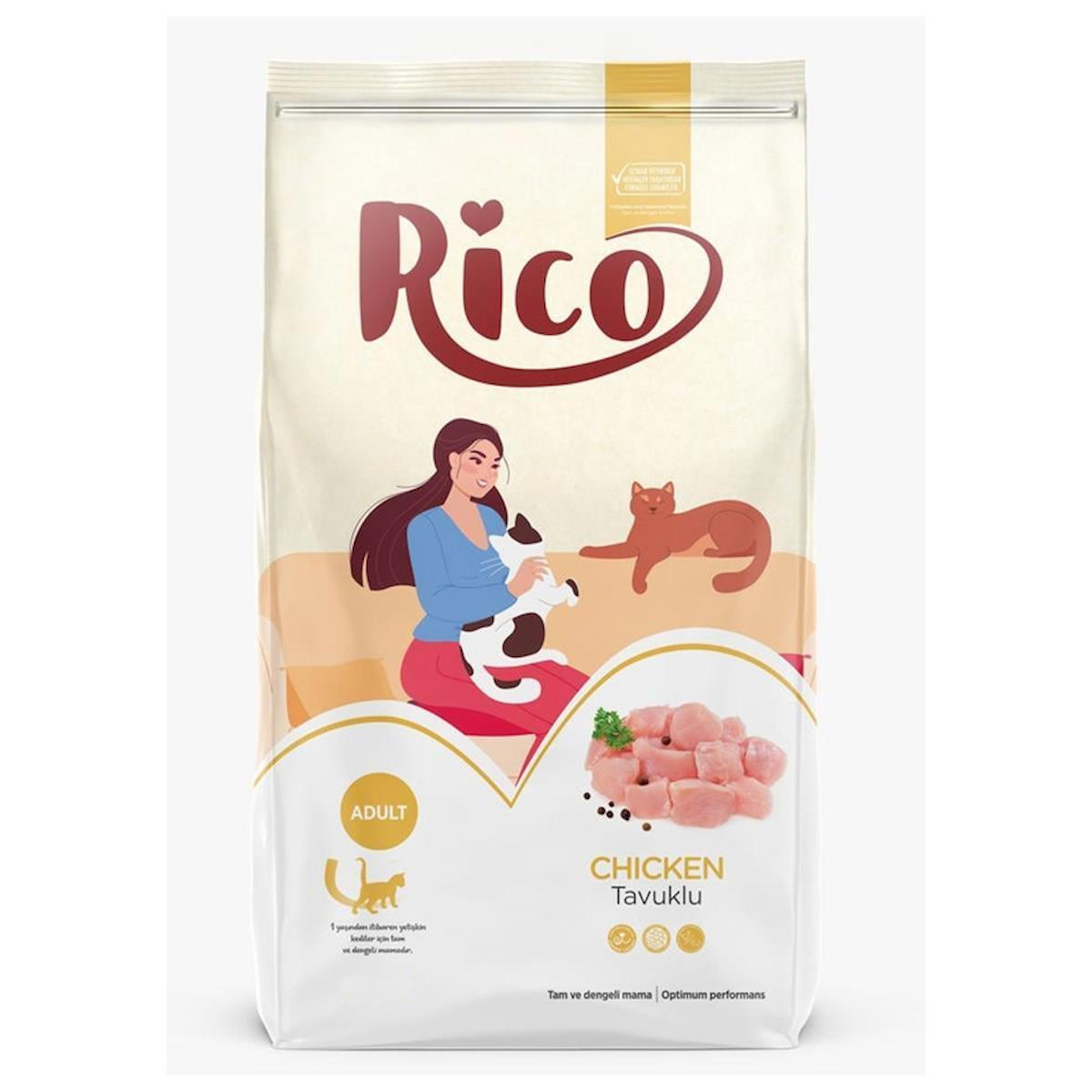 Rico Tavuklu Yetişkin Kedi Maması 2 Kg