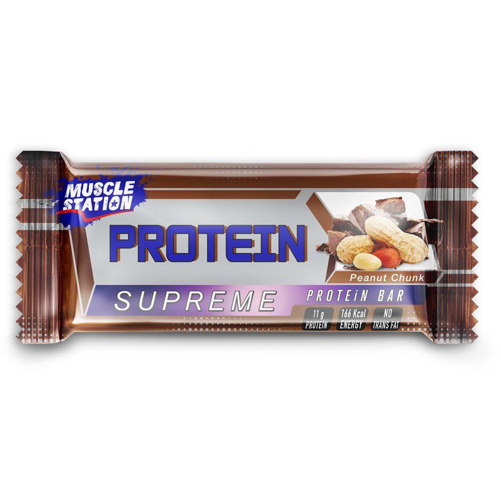 Yer Fıstığı Parçacıklı Supreme Protein Bar (40 gr) - Muscle Station