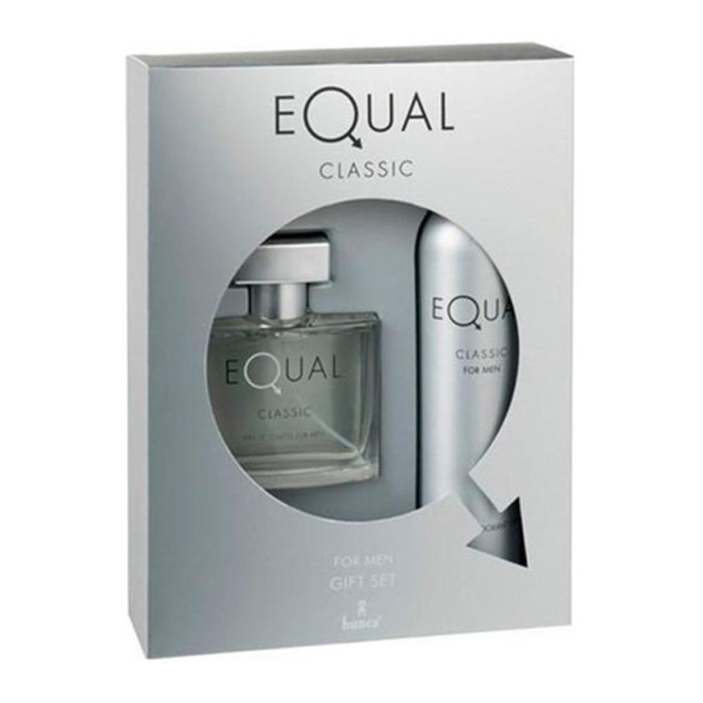 Equal Edt Men Classic 75 Ml + Body Sprey 150 Ml