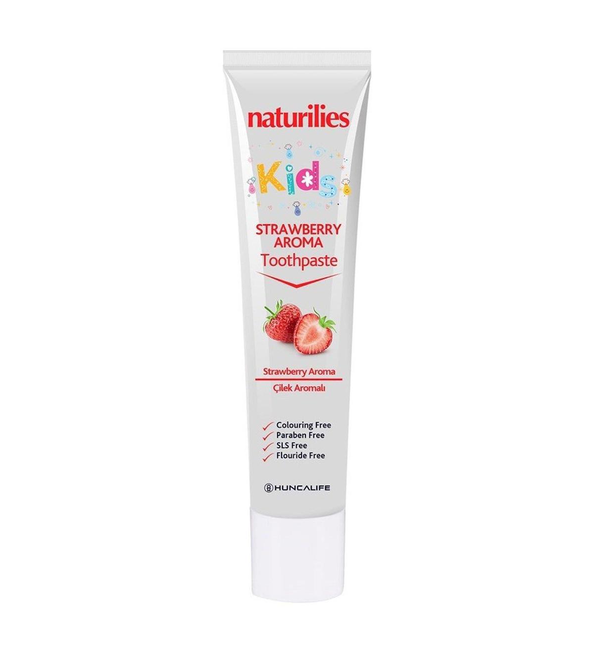 Hunca Naturilies Kids Çilek Aromalı Çocuk Diş Macunu 50 Ml