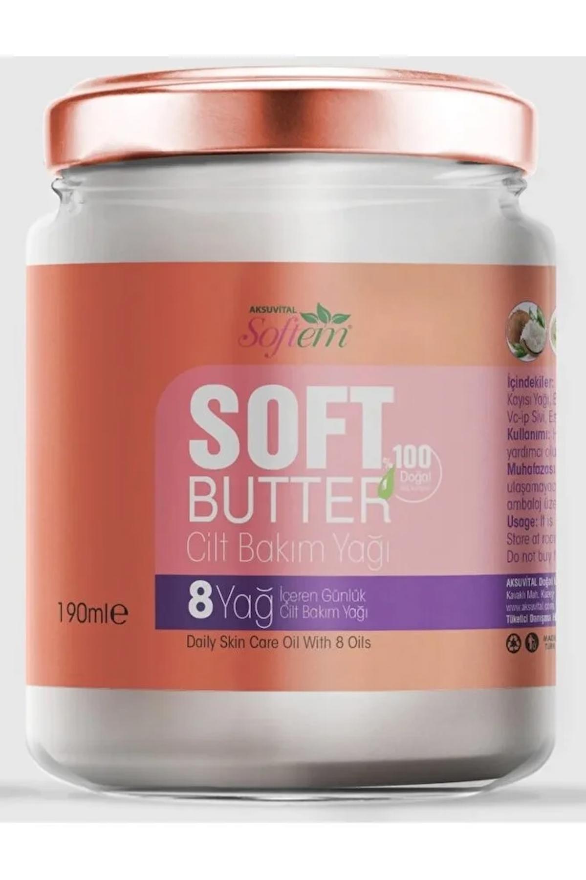 SOFT BUTTER 8 Yağ İçeren 190 ml Cilt Bakım Yağı