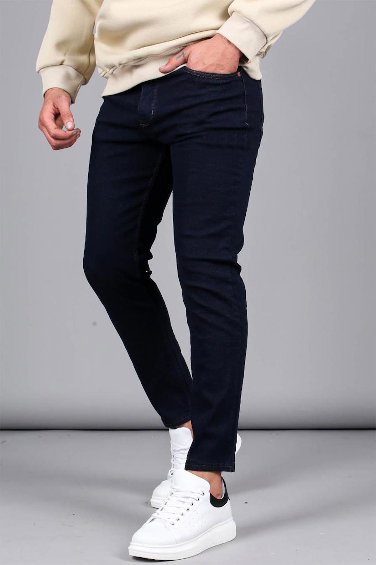 Dennys Denim Slim Fit Lacivert Erkek Pantolon-5823